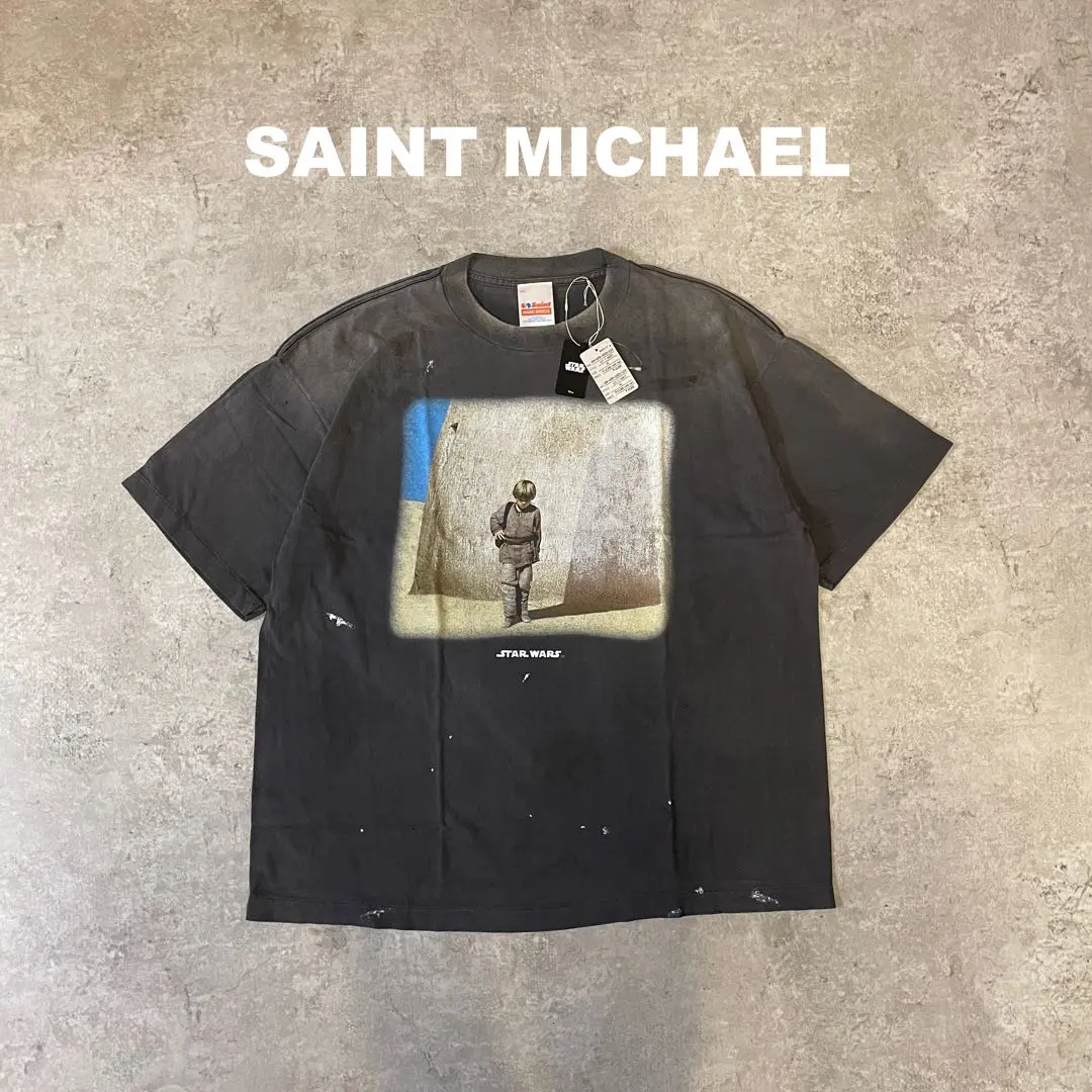 saint mxxxxxxSTAR WARS Tシャツ ブラック新品未使用❗️ SAINT Mxxxxxx x STAR WARS SW_LS TEE DARSVADER Black