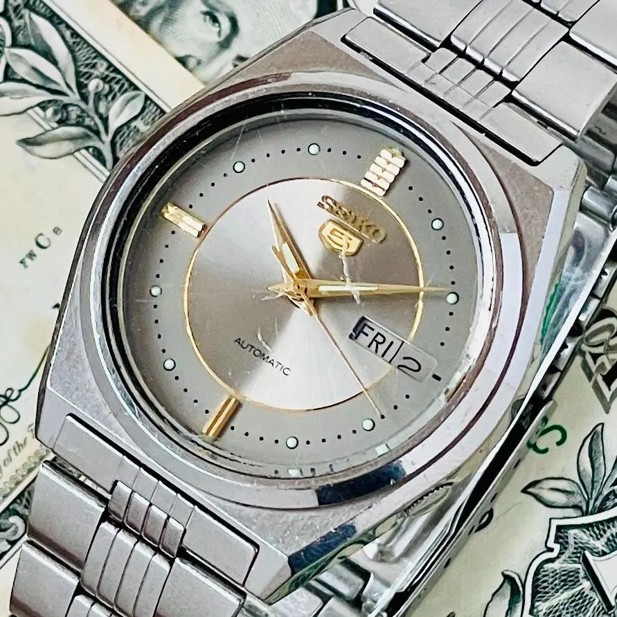 稼働品✨美品✨SEIKO セイコーファイブ　デイト自動巻腕時計7009-876A SEIKO 5 (7009-876A) Men's Automatic Watch. Japan Made RARE