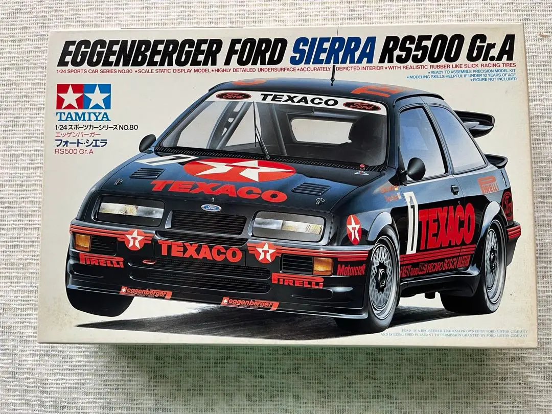 タミヤ 1/24エッゲンバーガー フォードシエラRS500 スポーツカーシリーズ No.80 1/24 エッゲンバーガー・フォード