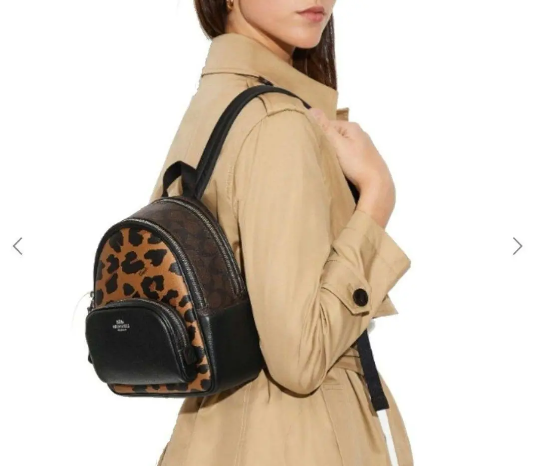 ヒョウ柄　ミニリュック　coach コーチ COACH - COACH コーチ ヒョウ柄 ミニ リュックサック バッグの