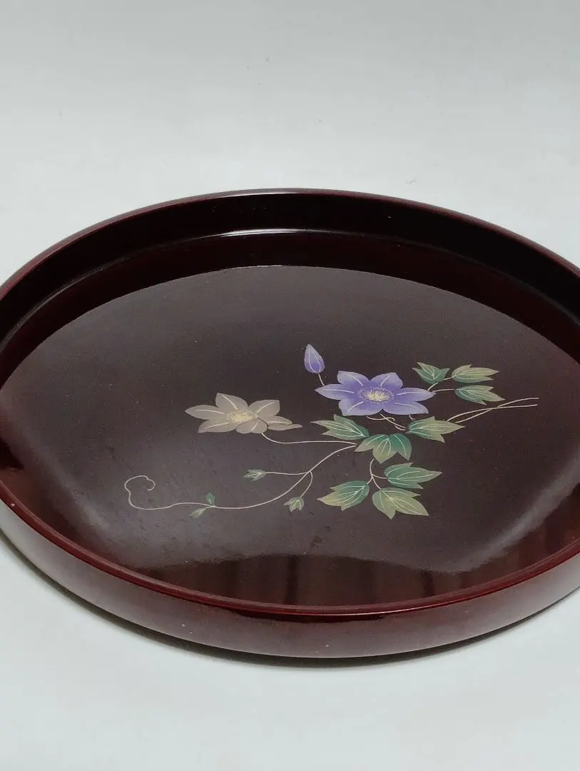 Thumbnail of Red flower decoration basin, approximately 30cm