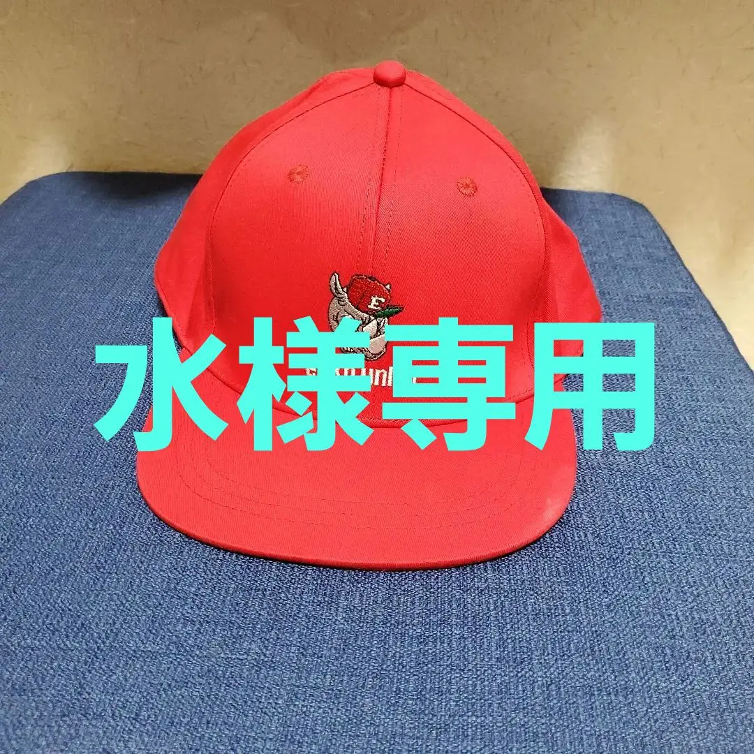 稀少【エコー】デニム キャップ アメリカ刺繍ロゴ アメリカン ストリート 紺×赤 稀少【エコー】デニム キャップ アメリカ刺繍ロゴ アメリカン