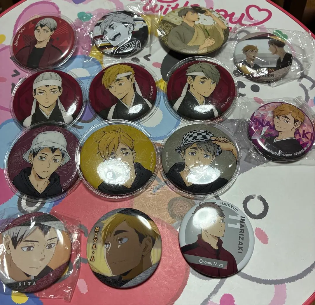 Thumbnail of Haikyu!! Inarizaki High School Can Badges - Bundle