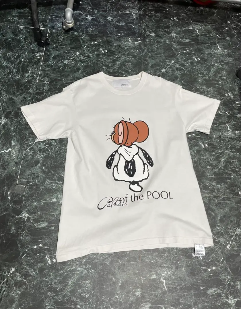 Patron of the Pool パーカー 黒　L MICALLE MICALLE】Patron of the POOLパロディプリント