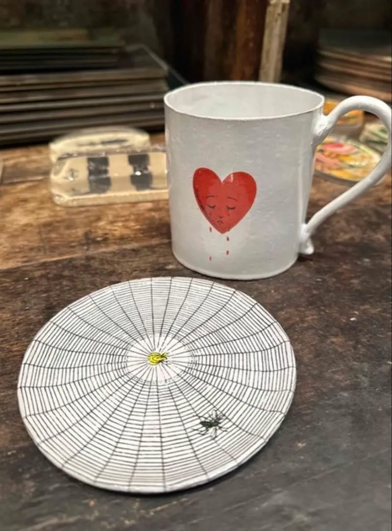 Astier de Villatte ソーサー ASTIER de VILLATTE. Astier Villatte アスティエ・ド