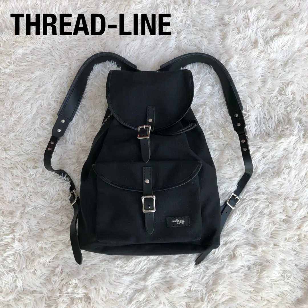 【美品】松野屋THREAD-LINE8号帆布リュックキャンバスブラック黒 楽天市場】【あす楽】【送料込】【松野屋 8号帆布リュックサック