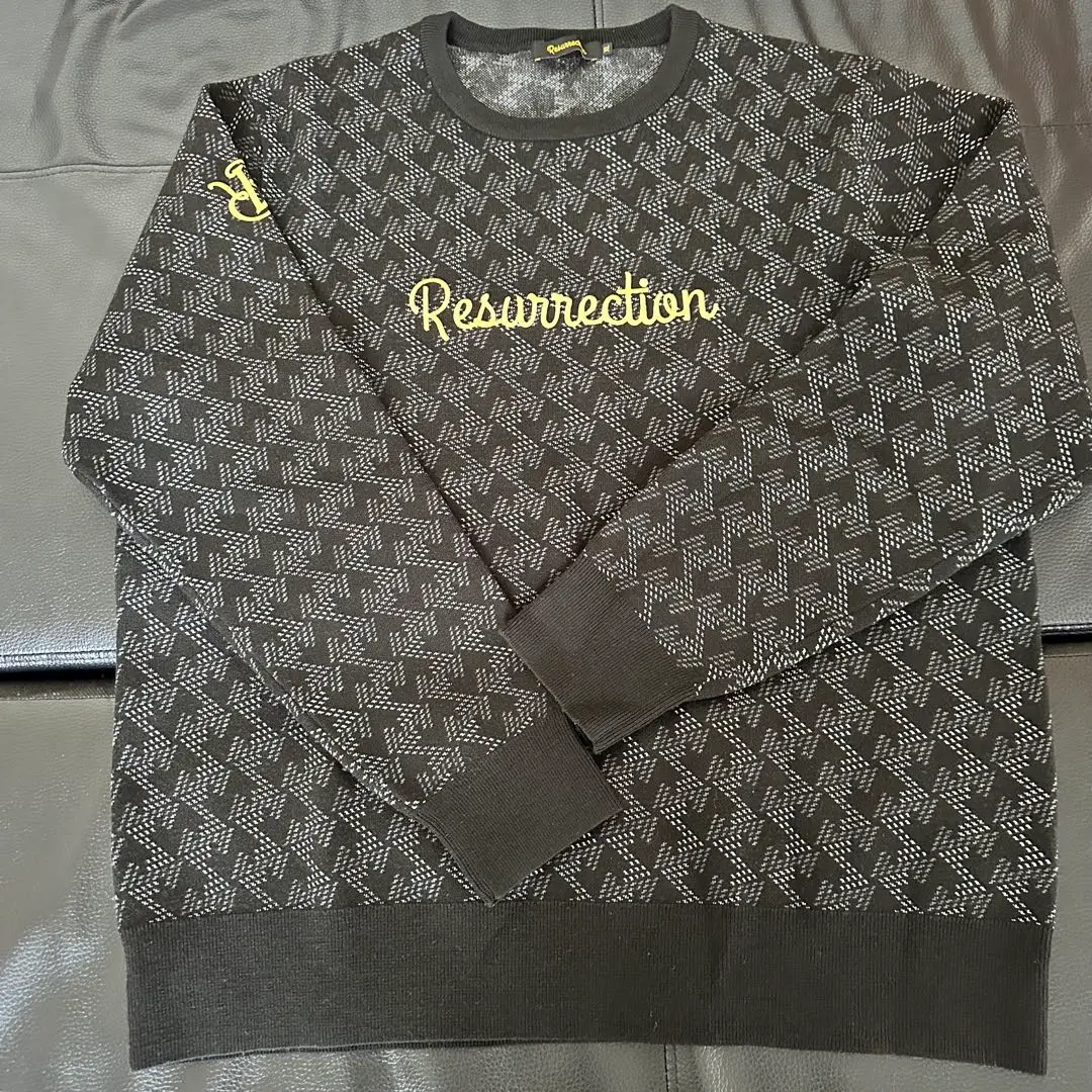 coco 中古【値下げ】 レザレクション Resurrection メンズ セーター M ベージュ ロゴ入り モックネック ハイネック ニット K4463 2025年最新】レザレクション セーター・トレーナーの人気