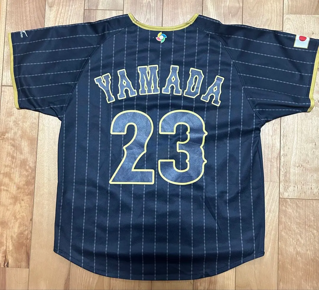 【激レア☆2017 タグ付き☆日本代表ユニフォーム　山田哲人】23 サイズL 優良配送 日本代表 侍ジャパン 2017 WBC レプリカユニフォーム