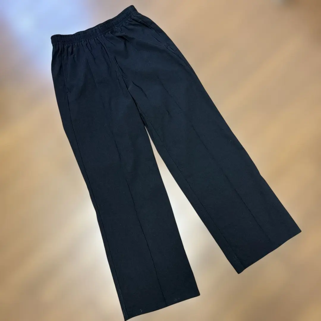Thumbnail of Center seam casual wide pants, black