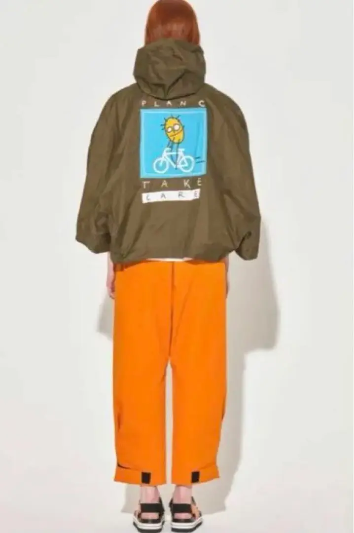 □ 42278☆春 PLAN C プランシー ポンチョ ブルー レインコート