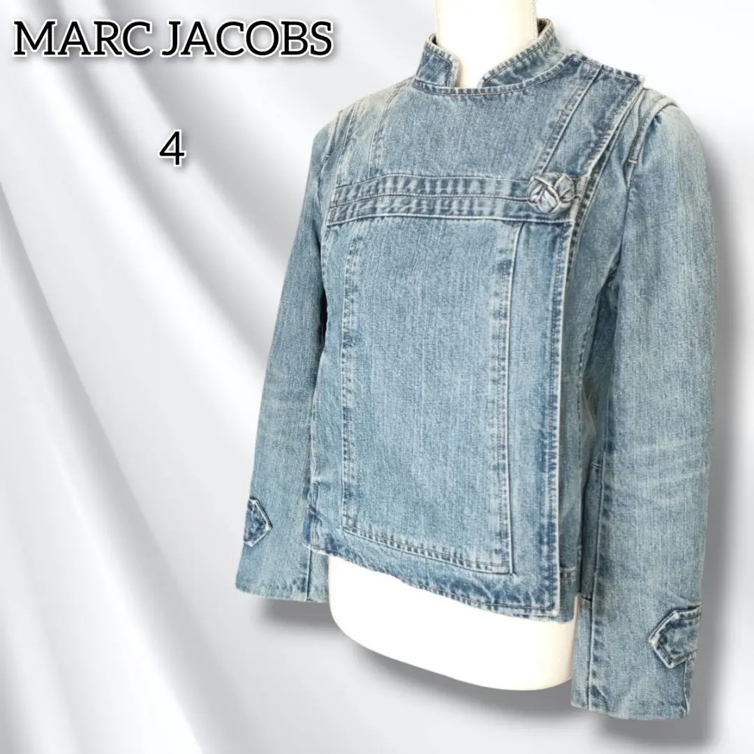 MARC JACOBS デニムジャケット クリスタル デニム ビッグ トラッカー デニムジャケット