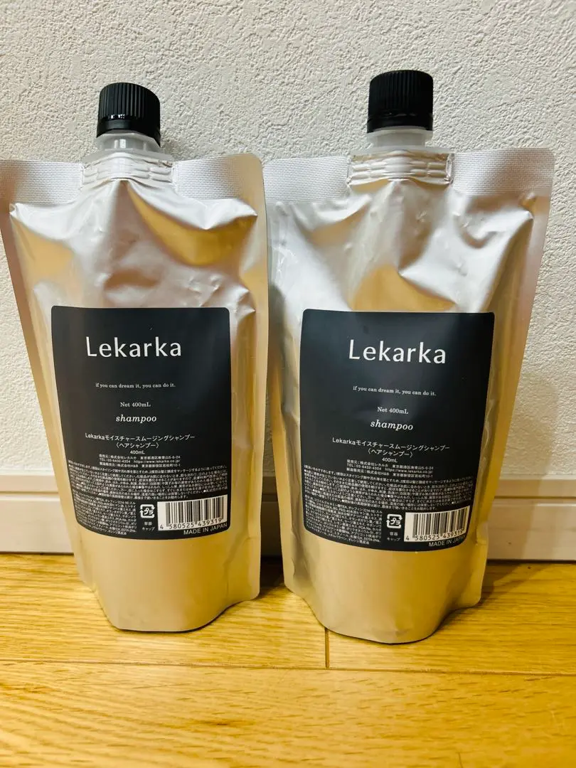 レカルカ　シャンプー.トリートメント400ml詰め替えセット 新品 Lekarka モイスチャースムージングシャンプー 400mL 詰め替え用