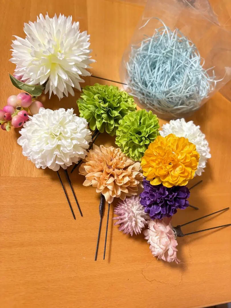 Thumbnail of Hair Accessories, Artificial Flowers, Set of 10