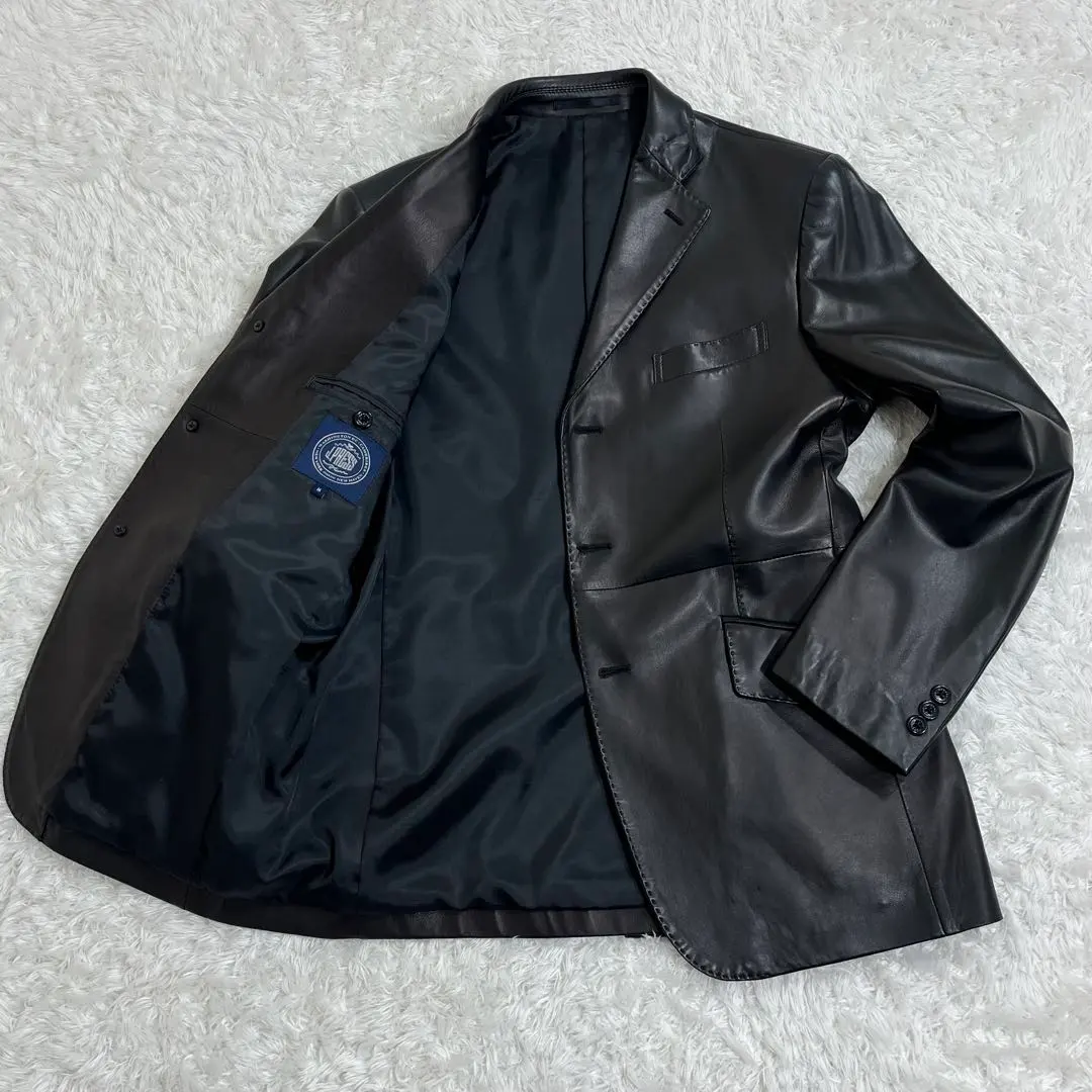 J.PRESS 羊羔皮 西裝外套 安哥拉羊毛 喀什米爾 黑 的縮圖