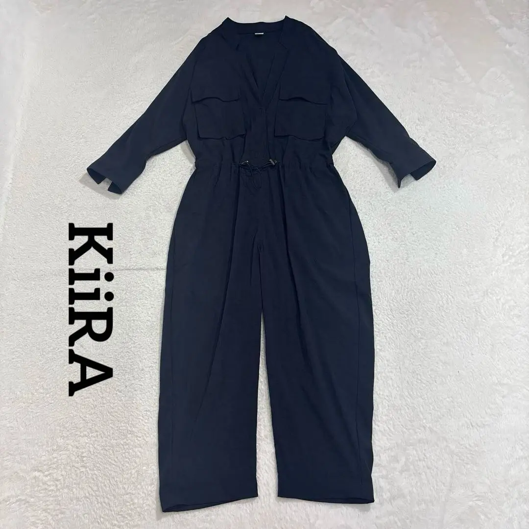 KiiRA キーラ　 ヘリンボーン　オーバーオール   サロペット　リネン　黒 Linen all-in-one – KiiRA_Shikica Tokyo