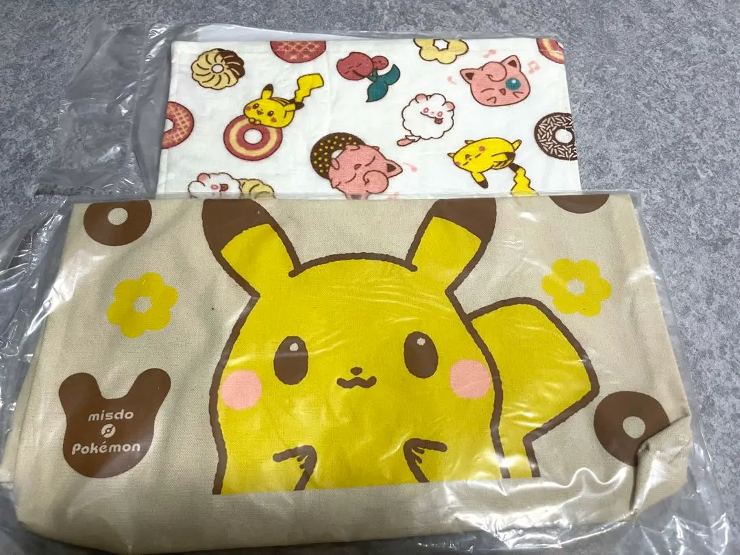 Thumbnail of [Unopened New] Mister Donut 2023 Pokemon Bag & Towel Set