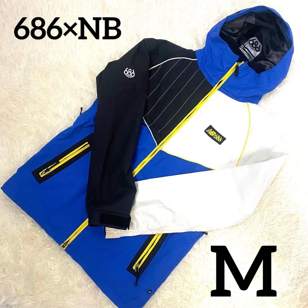 【激レア】686 NB ニューバランス　スノボ　スキー　ウェア 686 シックスエイトシックス GORE-TEX FRAGMENT SHELL ユニ