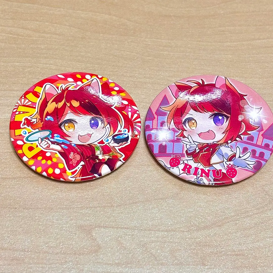 Thumbnail of Instant purchase OK! StPri Rinu-kun can badge set of 2