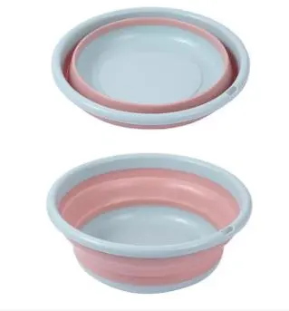 Thumbnail of Pink and gray circular washtub