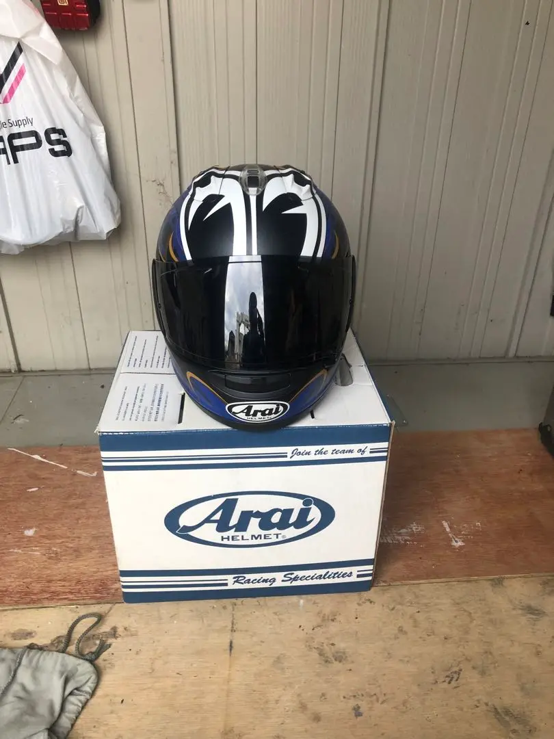 未使用 Arai RX-7X ナカスガ21 XL NAKASUGA 中須賀克行 中須賀克行選手の新レプリカ！ アライヘルメット「RX-7X