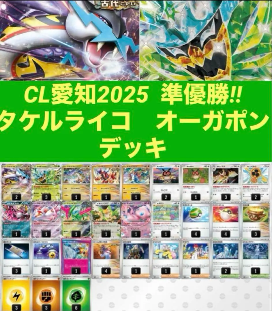 2025年最新】タケルライコオーガポンデッキの人気アイテム