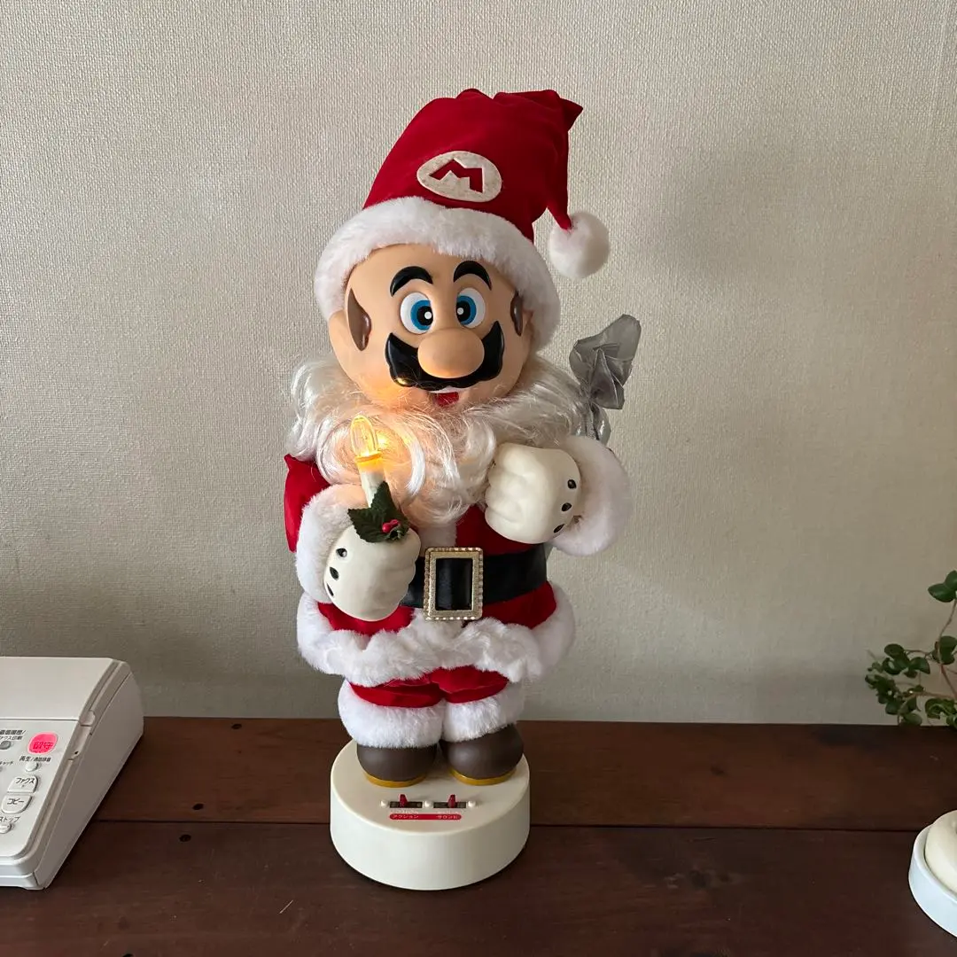 サンタ マリオ クリスマス フィギュア Yahoo!オークション - 超レア 昭和レトロ スーパーマリオ サンタ