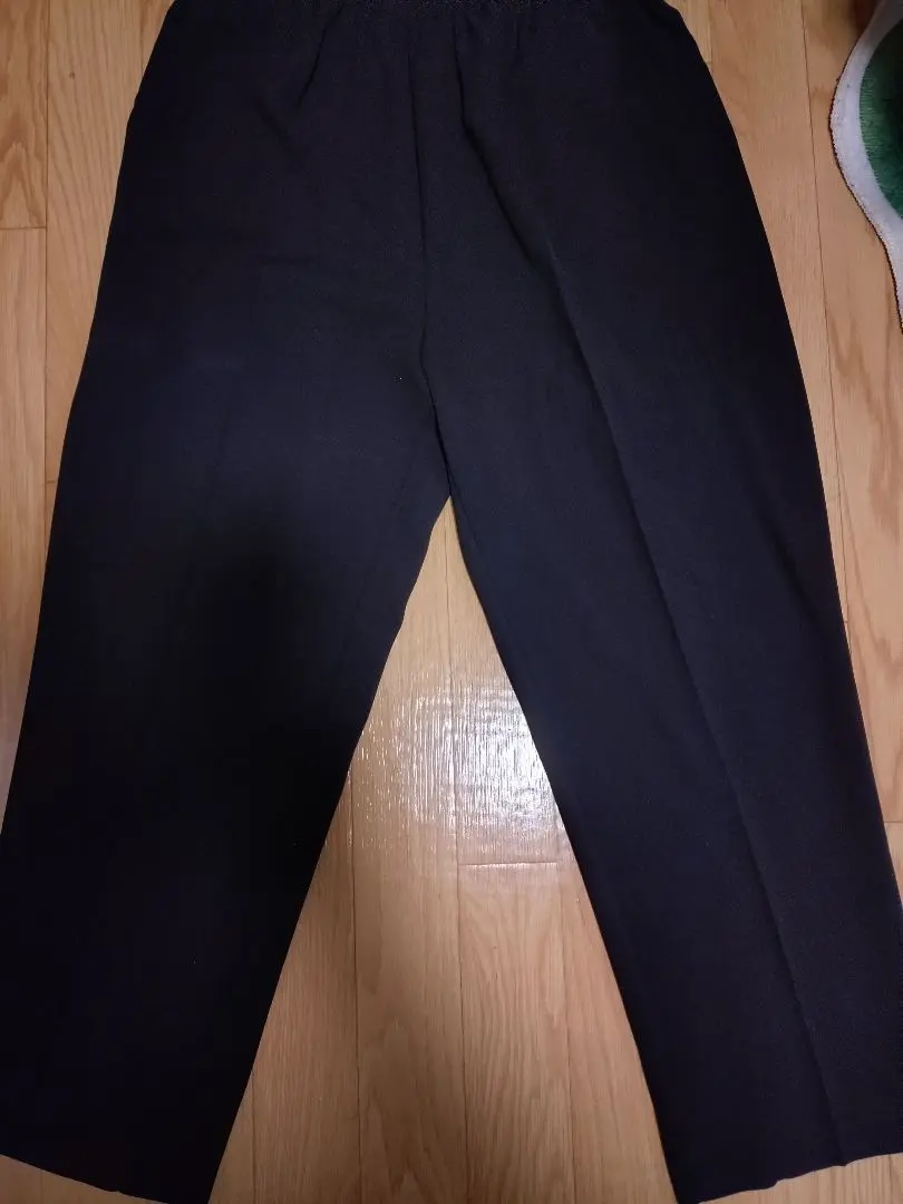 大尺碼 4L 黑色 西褲 腰部鬆緊帶 的縮圖