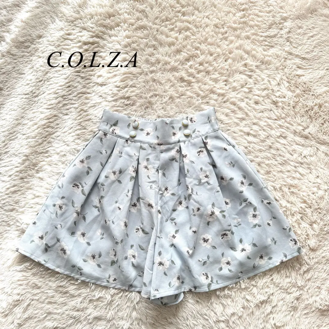 Thumbnail of M3 [Colza] Honeys Shorts Flare Floral Light Blue S Elegant Girly