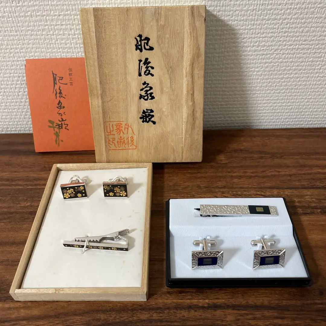 【中古・コレクション品】NEC製ICチップ内蔵ネクタイピン・カフス5個1セット 中古・コレクション品】NEC製ICチップ内蔵ネクタイピン・カフス5
