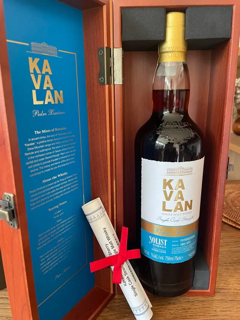 未開封 木箱保証書付　KAVALAN FINOSHERRYCASK SOLIST 2025年最新】カバランウイスキー木箱の人気アイテム - メルカリ