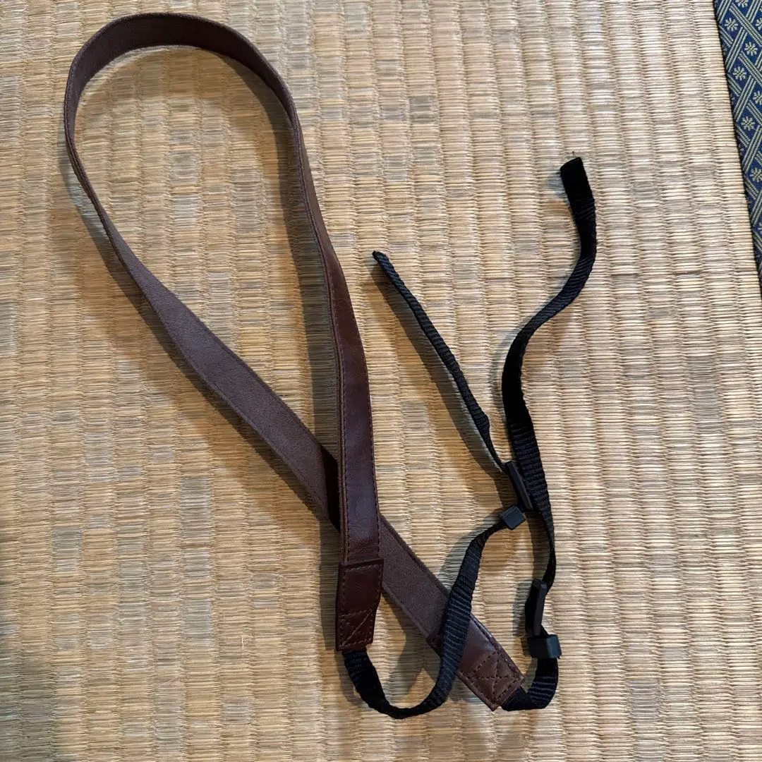 Thumbnail of Camera strap, synthetic leather, suede-like, brown