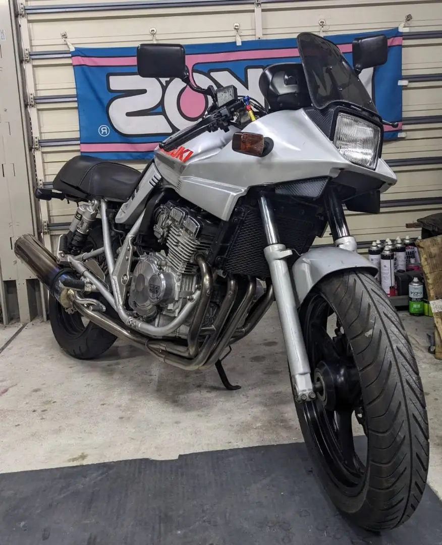 スズキGSX250S刀　純正集合マフラー 4in1　塗装・磨き済 スズキGSX250S刀純正集合マフラー 4in1塗装・磨き済