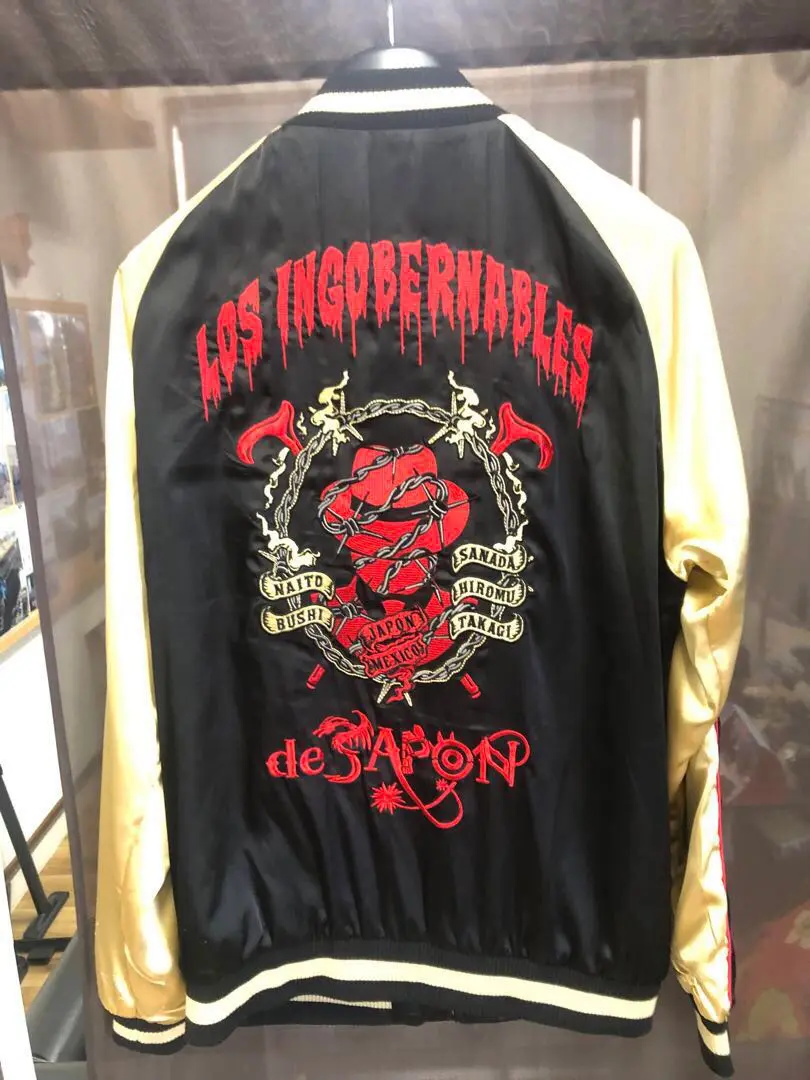 内藤哲也　ロスインゴ10周年記念　スタジャンXXL　➕　クリアファイル 内藤哲也 ロスインゴ10周年記念 スタジャンXXL ➕ クリア