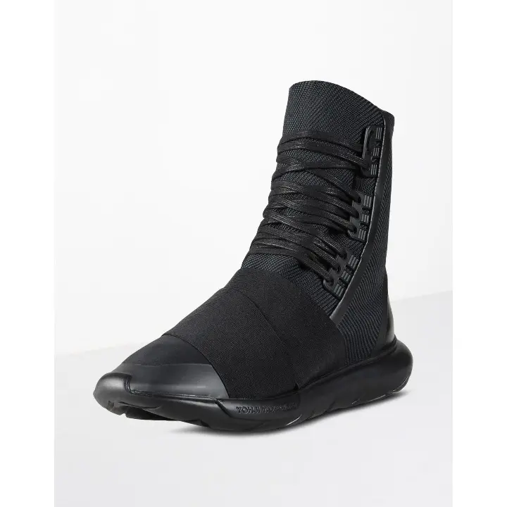 Y-3 27 QASA BOOT カサブーツ サイドジップ ブラック 黒 Y-3 - Y-3 27 QASA BOOT カサブーツ サイドジップ ブラック 黒の