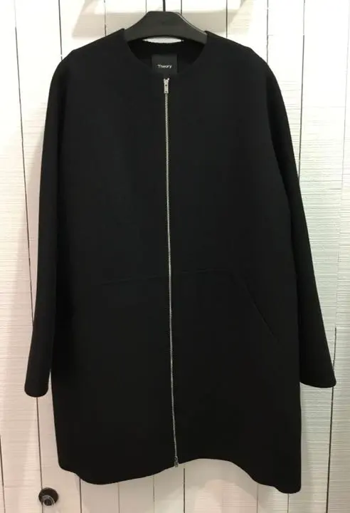 Thumbnail of Theory 20ss No-Collar Coat, Black