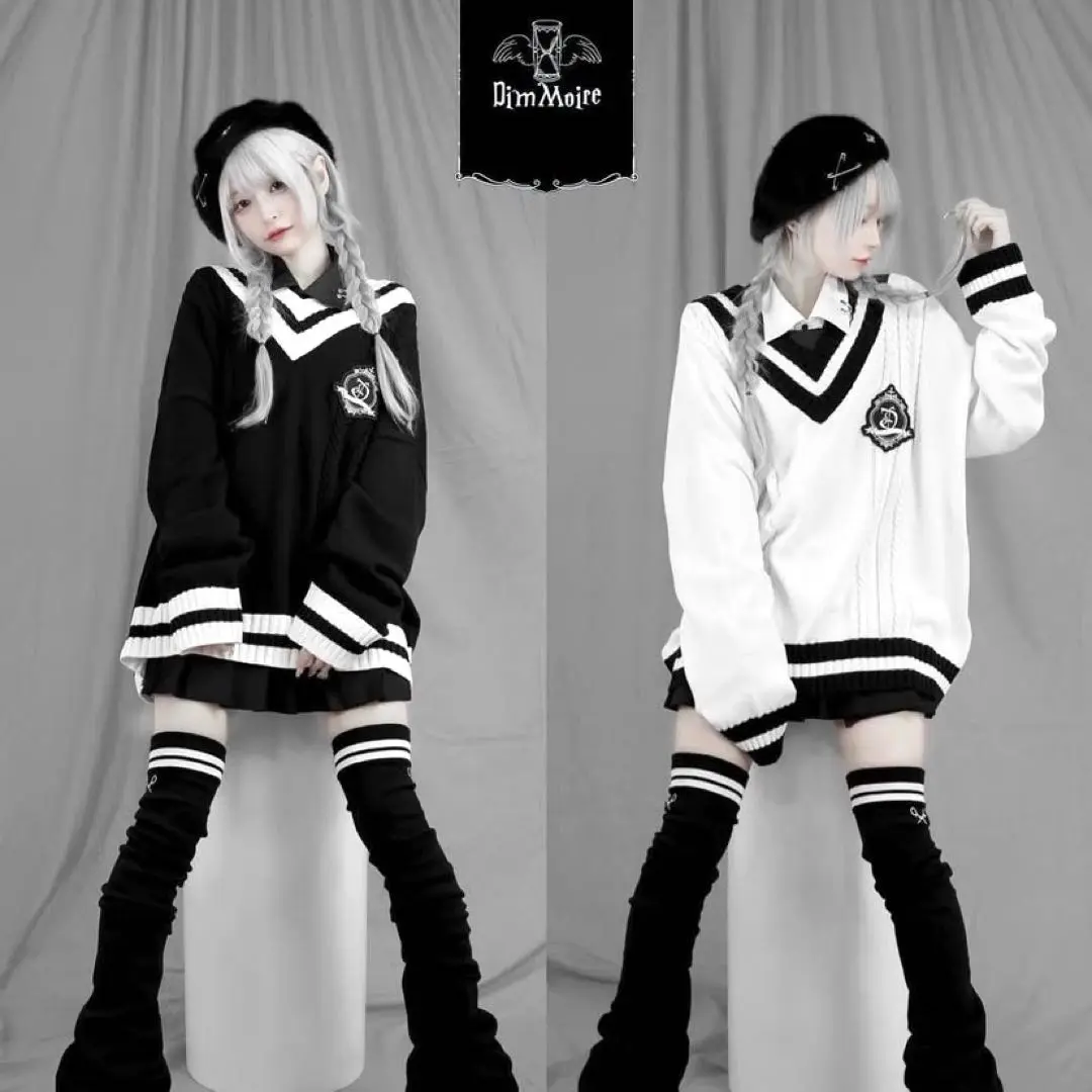 【dimmoire】 学園セーター White DimMoire 学園セーター 白 White