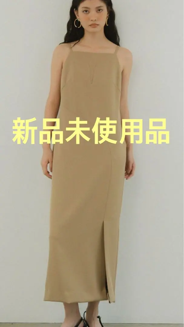 【新品未使用】ANDRESD cutting curve dress cutting curve dress | ANDRESD