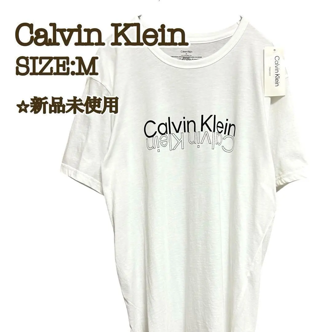 Thumbnail of 【New】Calvin Klein T-shirt Mirror Logo M White
