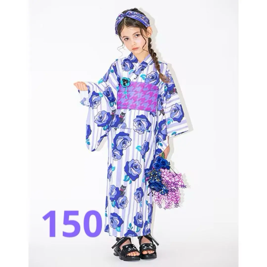 アナスイミニ　浴衣　新品　150 アナスイ　未開封　レア　レトロ　花柄 アナスイミニ 浴衣 新品 150 アナスイ 未開封 レア レトロ 花柄