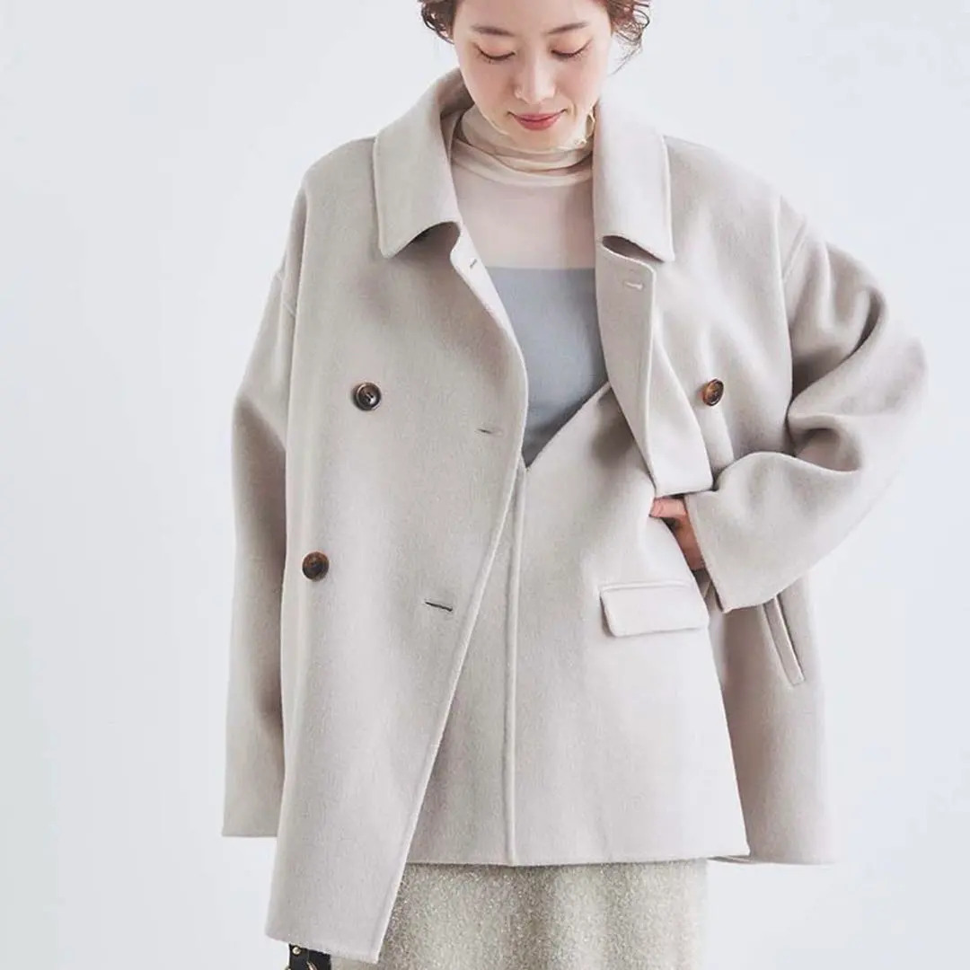 Thumbnail of New, current model Le.coeur blanc River Open Collar Middle Coat