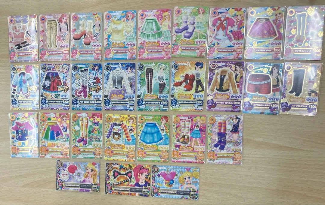 Thumbnail of Aikatsu! 2014 Series 1 Normal Cards Complete 28-Card Set Rare