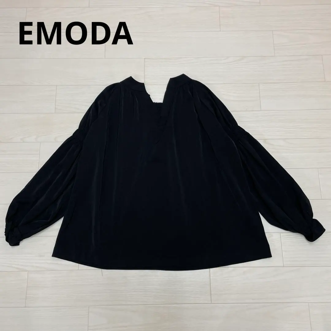 Thumbnail of EMODA Long Sleeve Blouse / Long Sleeve Cut-and-Sew