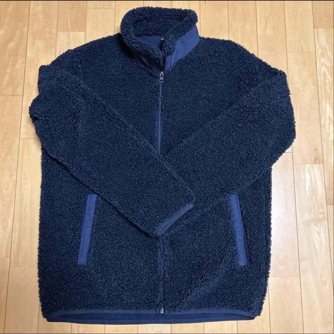 未使用⭐︎優衣庫 刷毛毛外套 男士L 藏青色 UNIQLO 的縮圖
