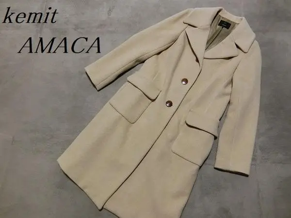 新品・未使用！AMACA ロング トレンチコート kemitコラボ ホワイト 2025年最新】kemit amacaの人気アイテム - メルカリ