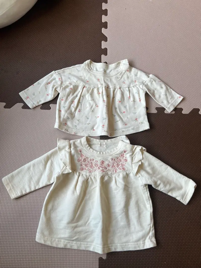 Thumbnail of White baby T-shirt set of 2, 70cm