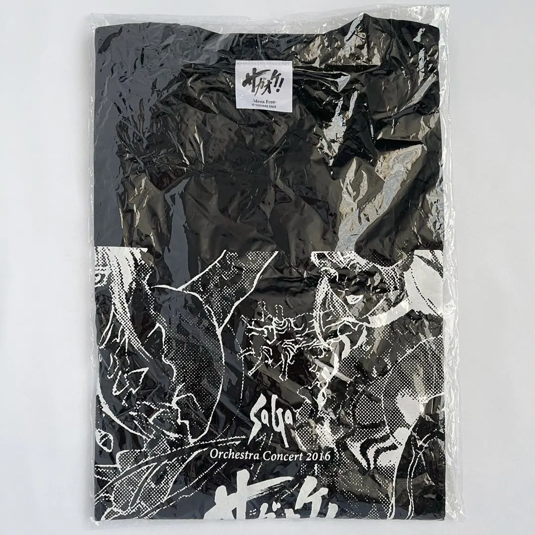 SaGa サガ Tシャツ フリーサイズ ゲーム サガシリーズ ロマサガ サガ シリーズ 35周年 Anniversary Tシャツ （黒） 【SaGa