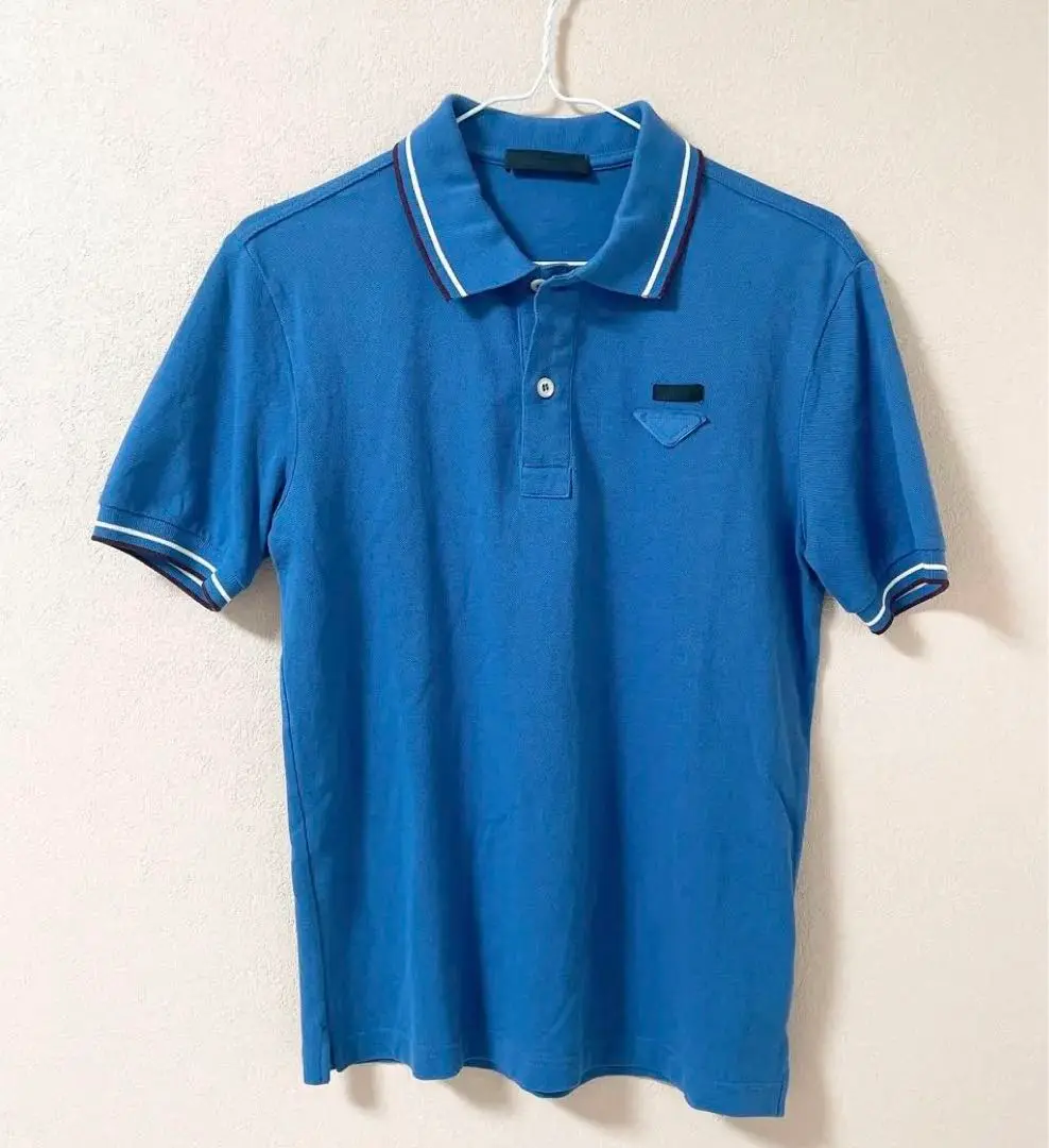✨️極美品✨️プラダ PRADA ポロシャツ 半袖 ネイビー L PRADA - PRADA SPORT 00s 比翼ポロシャツ ネイビーの通販 by