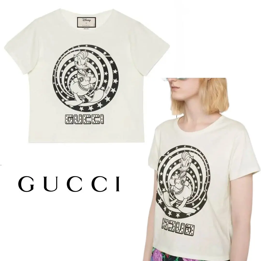 超希少✨グッチ ディズニーコラボ ドナルドダック Tシャツ 白