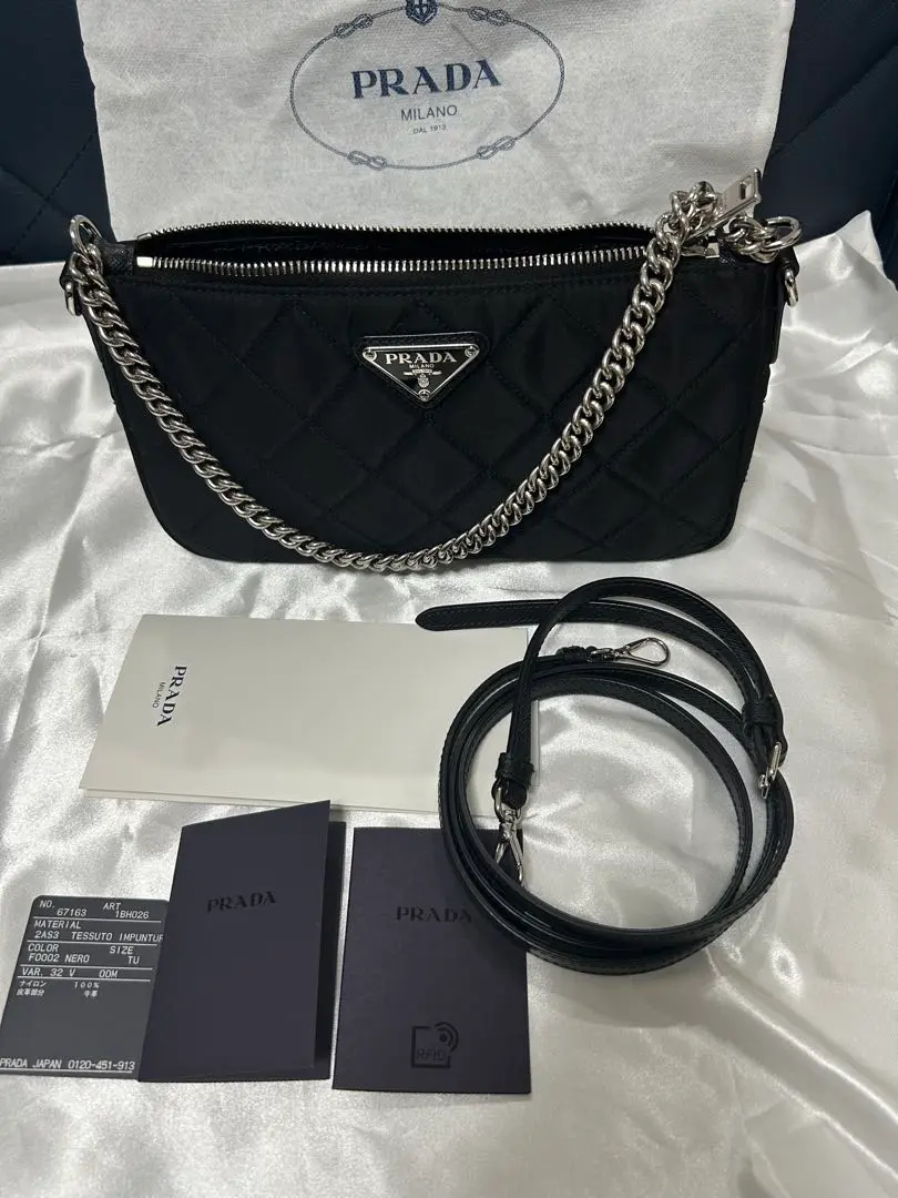 ショルダーバッグ・ポシェット PRADA BANDOLIERA 1BH026 2AS3 F0002 ☆プラダ☆ ハンド・ショルダーバッグ (PRADA/ショルダーバッグ