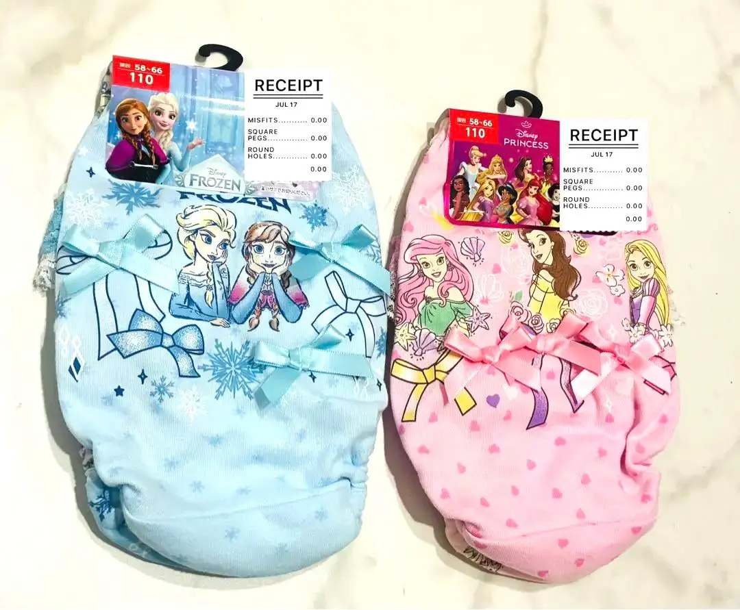 迪士尼公主 內褲 110cm 2組2套 全新帶吊牌 的縮圖